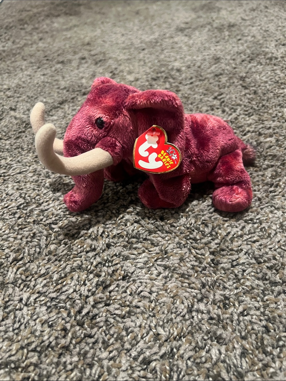 Plush toy, Ty Beanie Babies Colosso the Mammoth